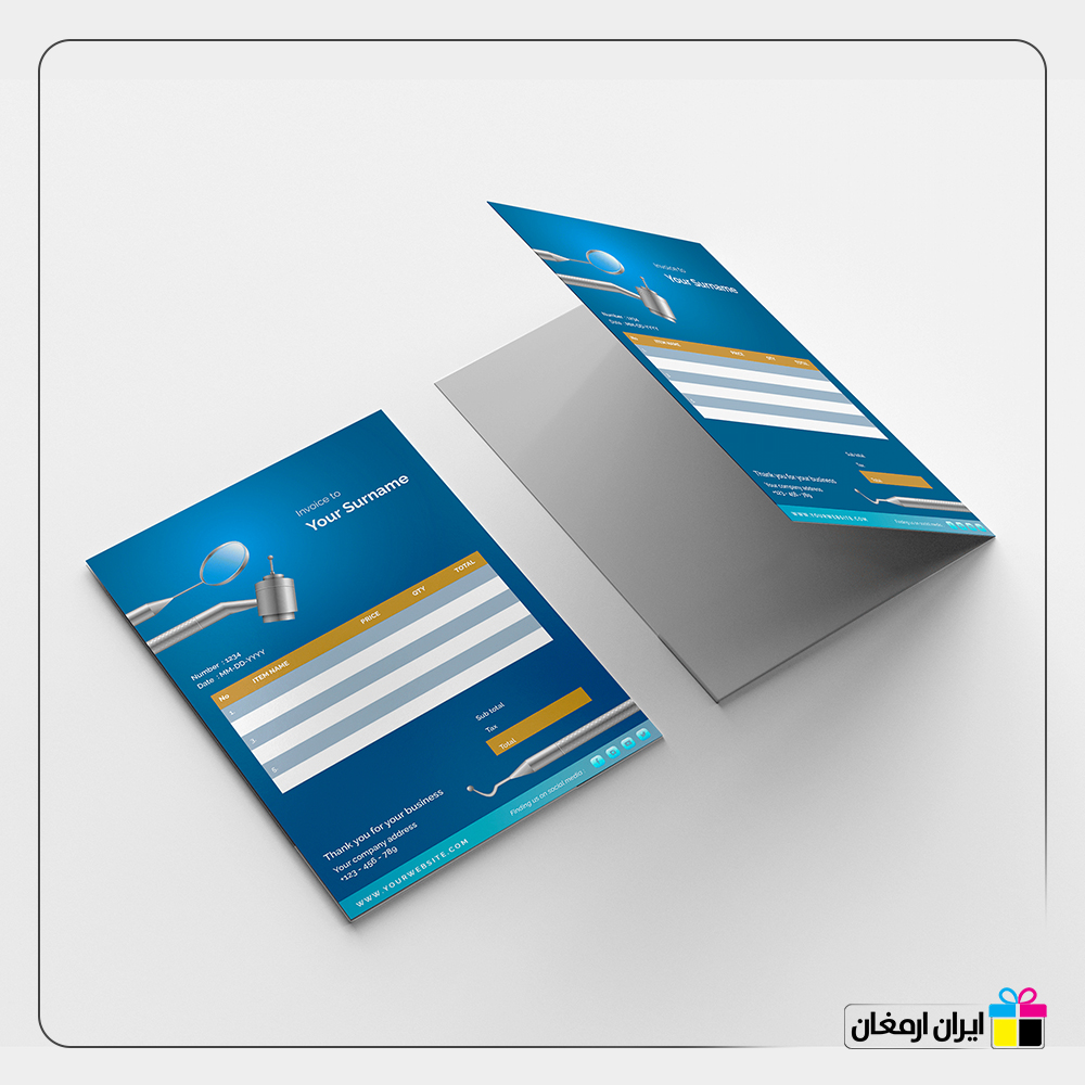 پوشه پشت طوسی 230 گرم - 2