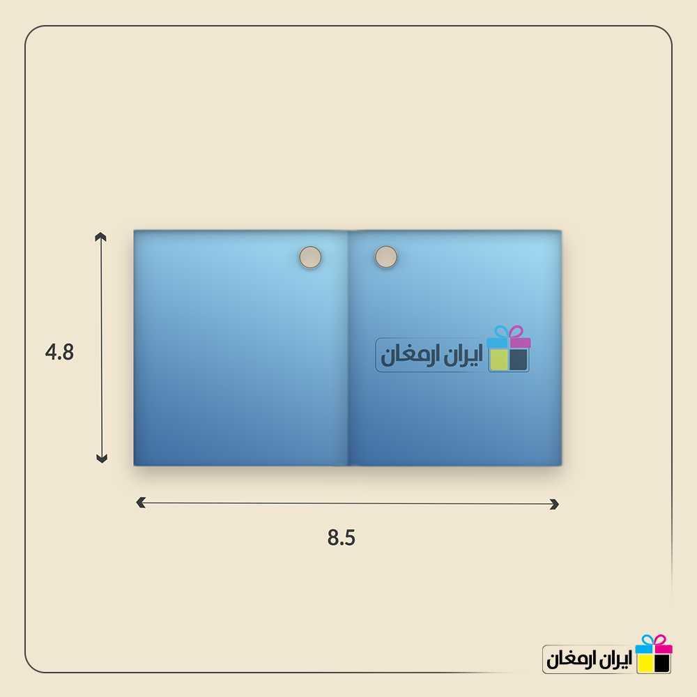 قالب مستطیل کتابی افقی