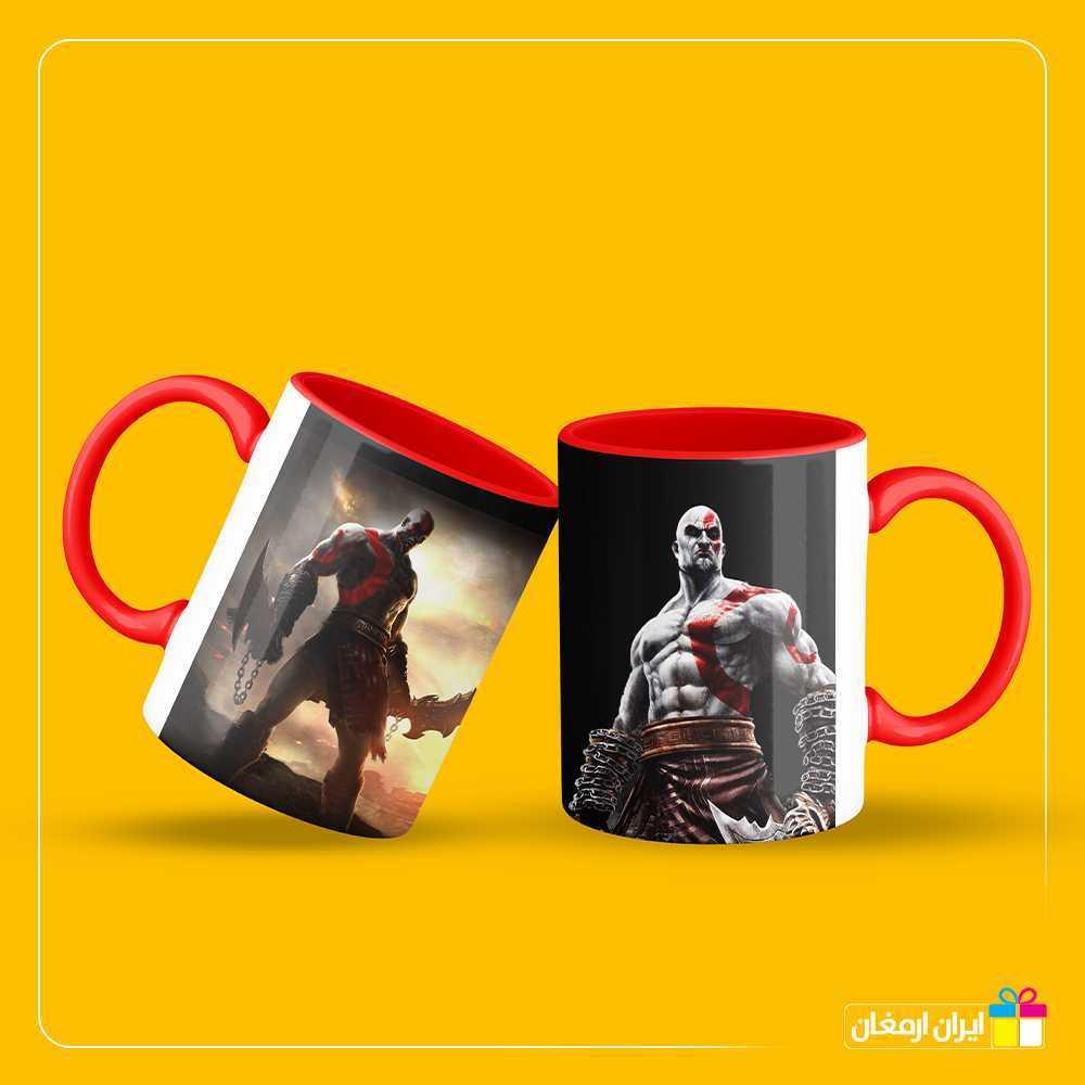 لیوان سرامیکی با طرح خدای جنگ