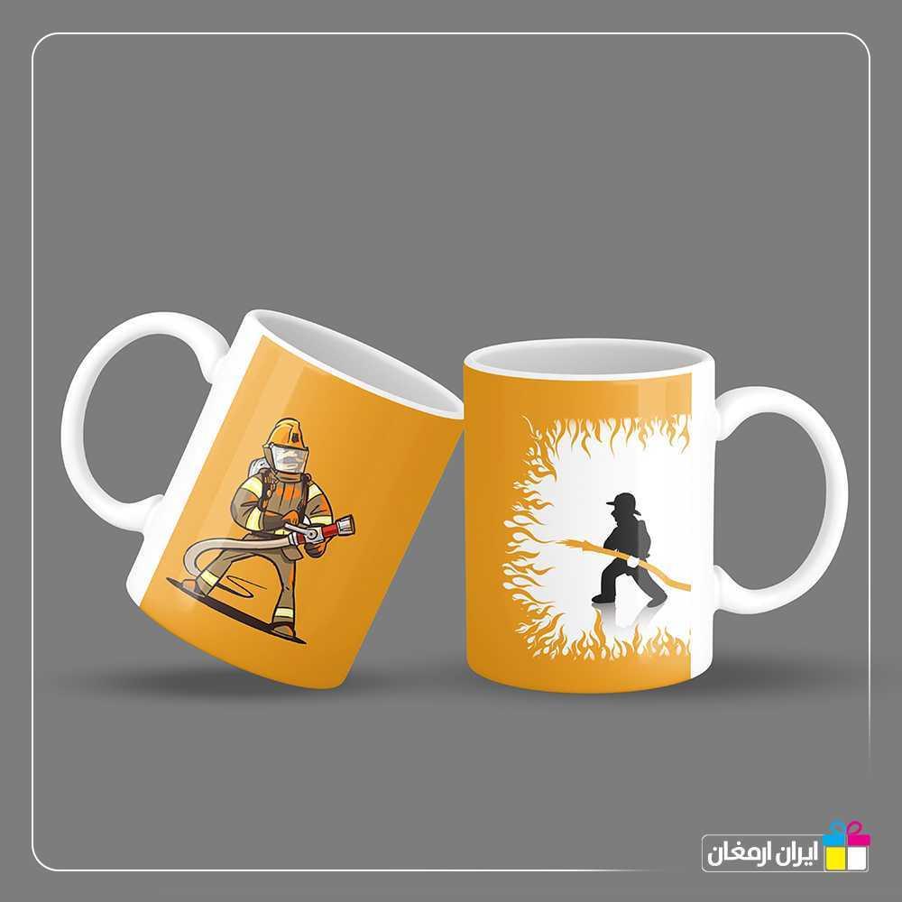 ماگ سرامیکی محاصره در آتش