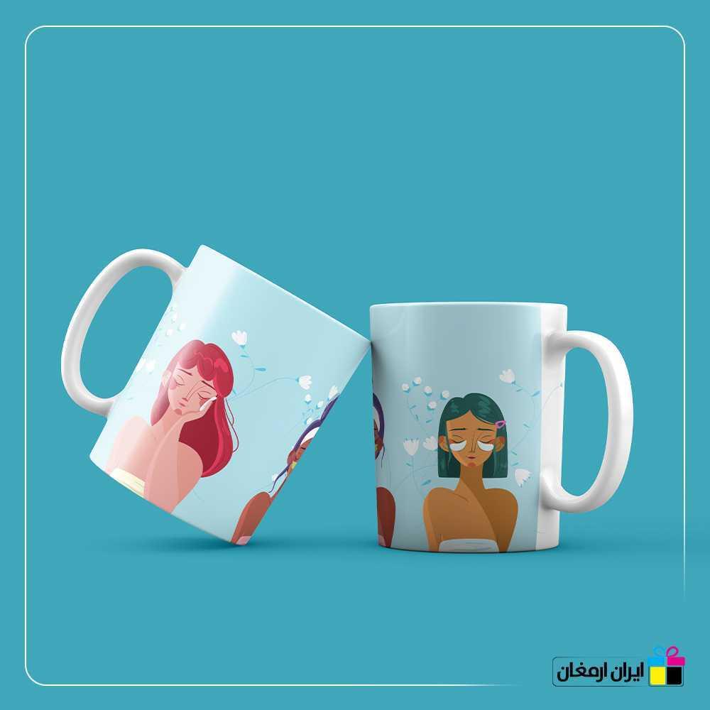 لیوان سرامیکی فشیال پوست