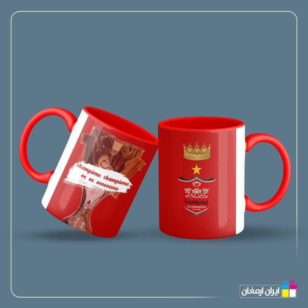 لیوان سرامیکی طرح پرسپولیس قهرمان