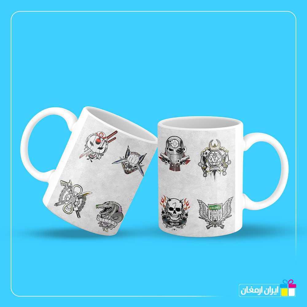 لیوان سرامیکی با طرح جوخه انتحار