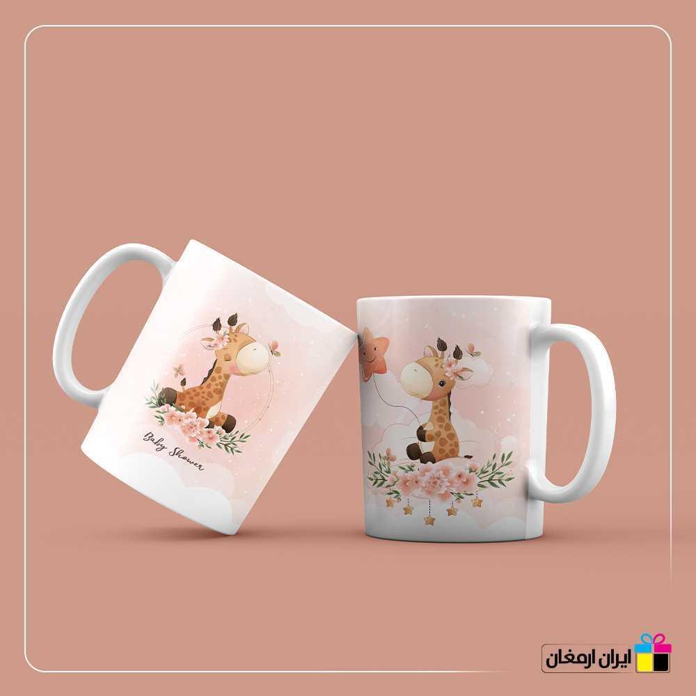 لیوان سرامیکی زرافه مهربون