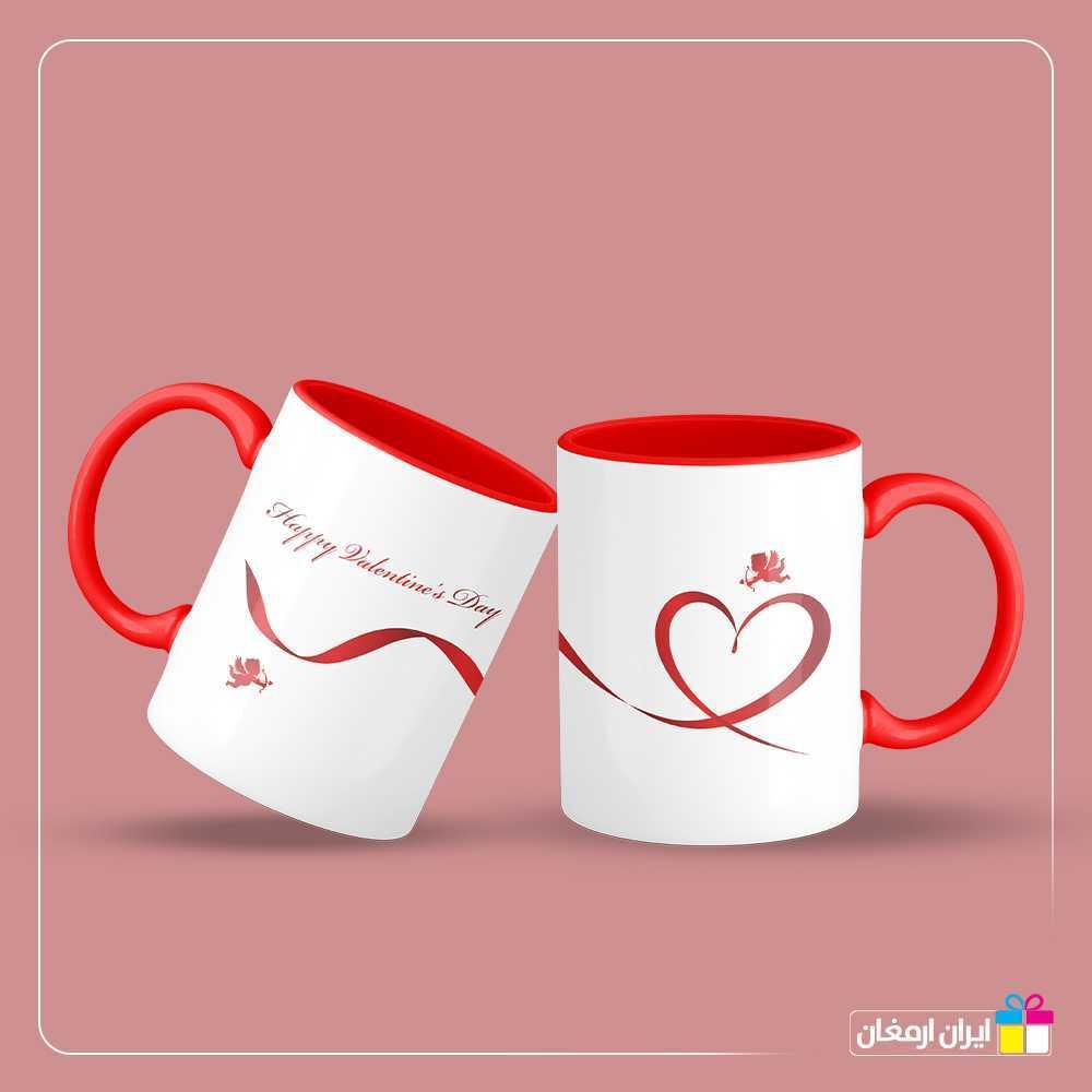 ماگ سرامیکی هدیه روز ولنتاین طرح قلب