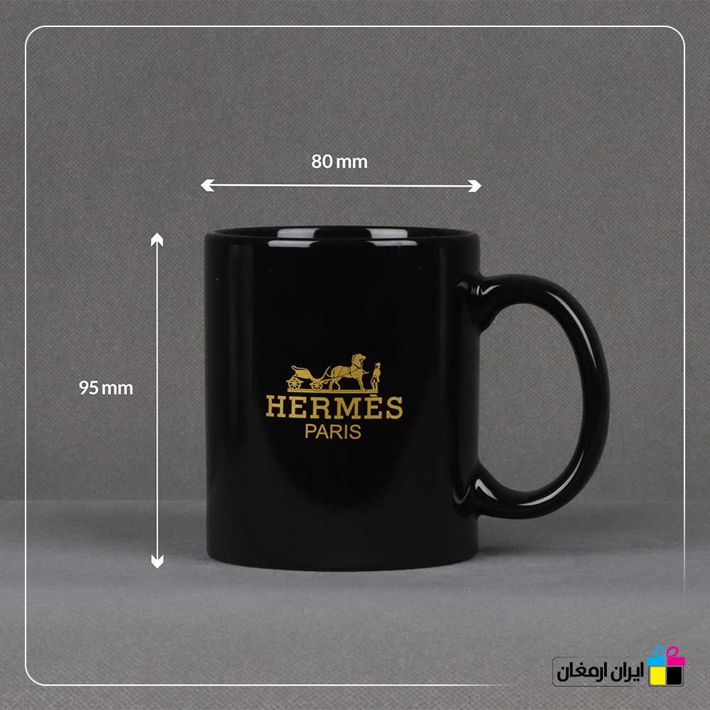 لیوان سرامیکی رسام مشکی